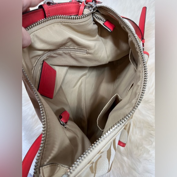 Coach Legacy Signature Courtney Khaki Corral  Adjustable Shoulder Bag - Picture 10 of 11